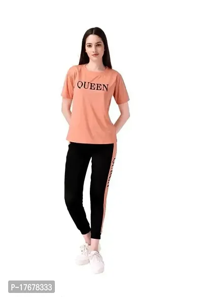 Printed Women Co-ords Track Suit Queen-thumb0