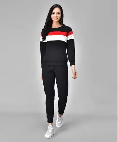 RIWAAYAT IMPEX| Womens Solid Track Suit | Womens Striped Tracksuit |Top &amp; Leggings Pants |Outfit Set for Girls Womens| Yoga Track Suit Pants, Joggers, Gym