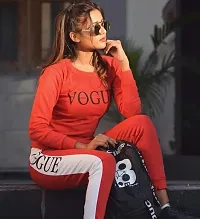 Printed Women Track Suit Red Vogue-thumb2