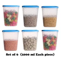 Kitchen Storage (Set of 6) Plastic Container Set 2000ml Combo-thumb2