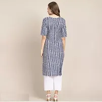 Stylish Grey Crepe Printed Kurta For Women-thumb2