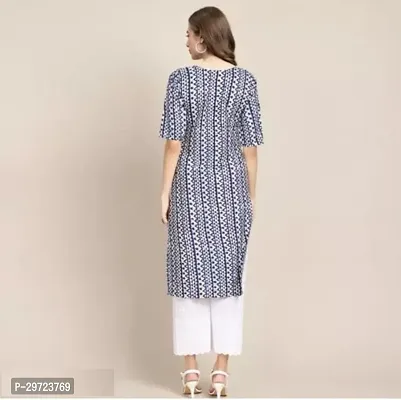 Stylish Grey Crepe Printed Kurta For Women-thumb3