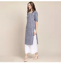 Stylish Grey Crepe Printed Kurta For Women-thumb3