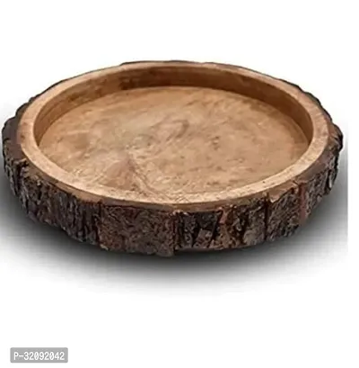 Stylish Sheesham Wood Wooden Serving Tray-thumb0