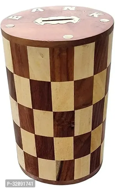 Stylish Wooden Piggy Bank For Kids-thumb0