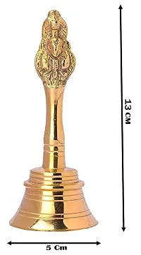 Indian Art Brass Bell for Pooja, Mandir Ghanti for Puja, Garuda Pooja Ghanti PoojaGhanti (13 X 5 cm-thumb4