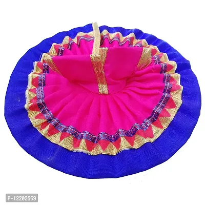 indian art & crafts Ladu laddu bal Gopal kanha thakurji Poshaak cloth for janmashtamiGod DressBhagwaan krishna ji PoshakGod Vastra Set of 1 Medium Idol size (4) Multicolor (Bal Dress)