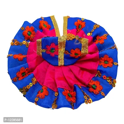 Indian Art And Cafts Ladu laddu bal Gopal kanha thakurji Poshaak cloth for janmashtami|God Dress|Bhagwaan krishna ji Poshak|God Vastra Set of 1 for Small/Medium Laddu Gopal Idol size (2) Muticolor