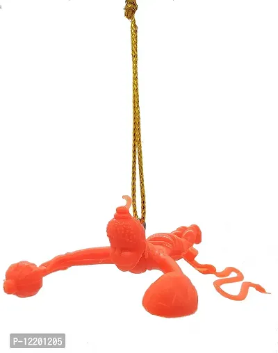 Indian Art & Crafts Flying Lord Hanuman Hanging Car Idol (Multicolor - Set of 1)