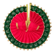 Indian Art And Cafts Ladu laddu bal Gopal kanha thakurji Poshaak cloth for janmashtami|God Dress|Bhagwaan krishna ji Poshak|God Vastra Set of 1 for Medium Laddu Gopal Idol size (4) Pink Color-thumb1