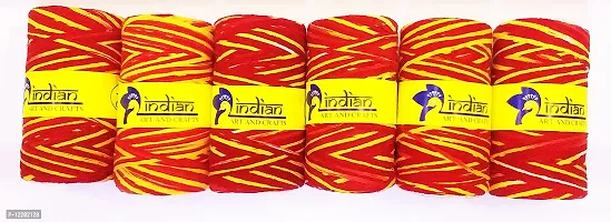 indian art & crafts | PoojaKalawa || Moli Sacred Cotton Thread || ShudhDhaga (Mauli Roll || Pack of 6-thumb3