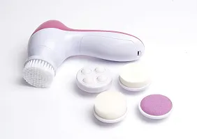 ANUP 5 in 1 Electric Face Facial Cleaning Cleanser Brush Massager Tool (Battery Operated)-thumb3