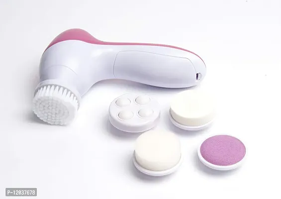 ANUP 5 in 1 Electric Face Facial Cleaning Cleanser Brush Massager Tool (Battery Operated)-thumb4