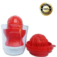 SHREVI IMPEX 2 in 1 Plastic Hand Press Manual Juice Maker/Machine for Fruits and Vegetables (Red, 16.50CM)-thumb3