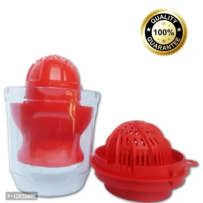 SHREVI IMPEX 2 in 1 Plastic Hand Press Manual Juice Maker/Machine for Fruits and Vegetables (Red, 16.50CM)-thumb4