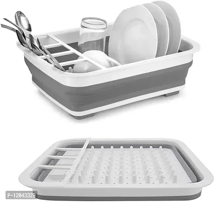 Vegetable Fruit Wash and Drain Sink Storage Basket Collapsible Cutting Board Dish Tub (Dish Drainer Drying Rack)