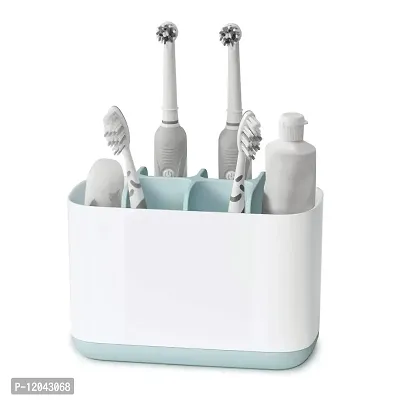 Akiba store Bathroom Easy-Store Toothbrush Caddy Holders Stand Bathroom Shelves and Racks, Upgraded Bathroom Toothbrush Holder, Electric/Battery Toothbrush and Toothpaste Organizer Rack(Large)