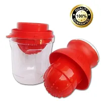 SHREVI IMPEX 2 in 1 Plastic Hand Press Manual Juice Maker/Machine for Fruits and Vegetables (Red, 16.50CM)-thumb2