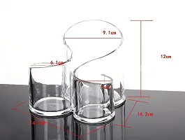 3 Part Transparent Clear Acrylic Cosmetic Makeup Organizer Jewelry Organizer Storage Display Stand Case Rack Holder Boxes-thumb1