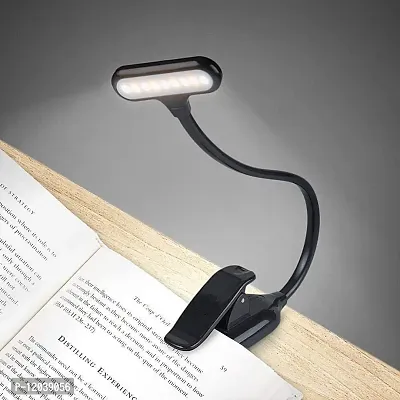 Led Clip on Light, Temperature Settings Step Less Adjustable Brightness Reading Lights for Desk, Headboard, Computer and Piano-thumb0