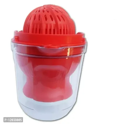 SHREVI IMPEX 2 in 1 Plastic Hand Press Manual Juice Maker/Machine for Fruits and Vegetables (Red, 16.50CM)