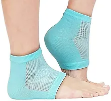 Silicone Gel Heel Socks for Dry Hard Cracked Heel Repair Pad, Swelling & Pain Relief, Cushion Support, Foot Care, Ankle Protection, Plantar Fasciitis for Men and Women (Free Size, 1 Pair)-thumb2