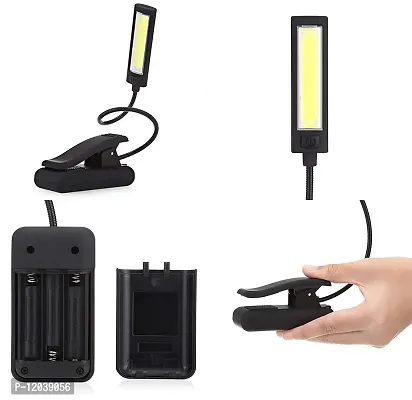 Led Clip on Light, Temperature Settings Step Less Adjustable Brightness Reading Lights for Desk, Headboard, Computer and Piano-thumb4