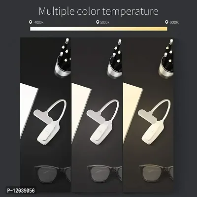 Led Clip on Light, Temperature Settings Step Less Adjustable Brightness Reading Lights for Desk, Headboard, Computer and Piano-thumb2
