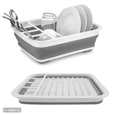 SHREVI IMPEX Vegetable Fruit Wash and Drain Sink Storage Basket, Space Saving for Kitchen Home & Multifunction Foldable Tub, Collapsible Cutting Board Tub ( Drainer Drying Rack)