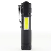 SHREVI ABS Plastic Lumen Mini Flashlight XPE+COB LED Torch Lamp -Multi-thumb2