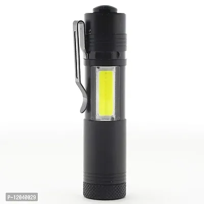 SHREVI ABS Plastic Lumen Mini Flashlight XPE+COB LED Torch Lamp -Multi-thumb3