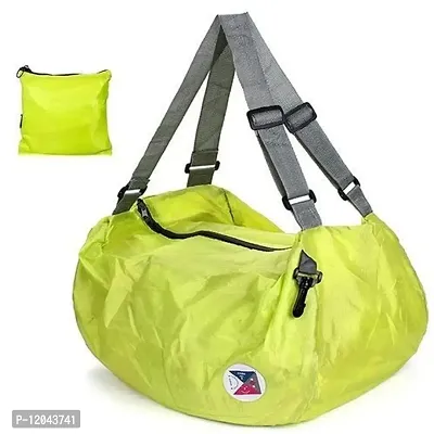 Nylon 3 Way Easy to Carry Folding Storage Organizer Travel Bag (Random Colour)-thumb0