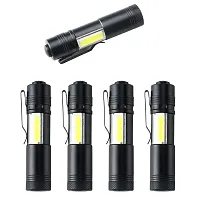 SHREVI ABS Plastic Lumen Mini Flashlight XPE+COB LED Torch Lamp -Multi-thumb3