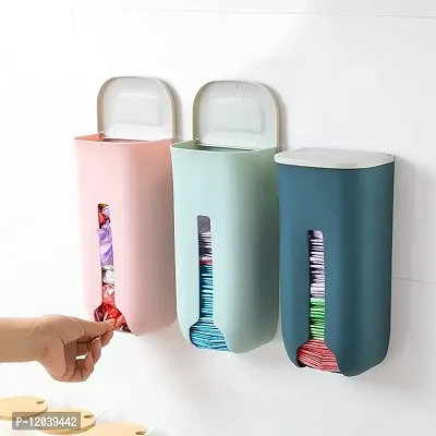 Akiba Wall Hanging Extraction Garbage Bags Storage Box Kitchen Organizer Plastic Wall Mounted Rubbish Bag Container(1)-thumb3