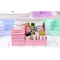 Akiba Store Desktop Makeup Organizer Jewelry and Cosmetic Storage Box 2 Drawer 7 Compartment for - Great for Bathroom, Dresser, Vanity and Countertop Plastic Storage Box-1 pcs-thumb3