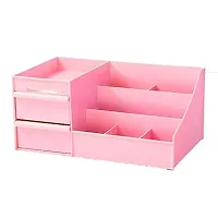 Akiba Store Desktop Makeup Organizer Jewelry and Cosmetic Storage Box 2 Drawer 7 Compartment for - Great for Bathroom, Dresser, Vanity and Countertop Plastic Storage Box-1 pcs-thumb2