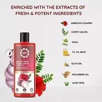 Purple Naturals Hibiscus Onion  Curry Leaves Hair Oil (Gudhal oil)-thumb2