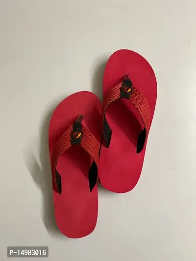 Stylish EVA Red Slip-On Solid Room Slipper For Men