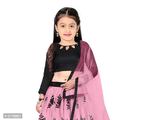 Nikudi Satin Lehenga Choli for Baby Girls Traditional Embroidered Comfortable Stylish and available in Vibrant Colors Perfect for Festivals and Special Occasions-thumb4