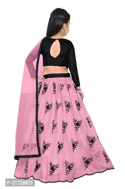 Nikudi Satin Lehenga Choli for Baby Girls Traditional Embroidered Comfortable Stylish and available in Vibrant Colors Perfect for Festivals and Special Occasions-thumb3