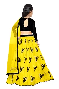 Nikudi Satin Lehenga Choli for Baby Girls Traditional Embroidered Comfortable Stylish and available in Vibrant Colors Perfect for Festivals and Special Occasions-thumb1