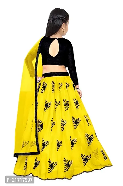 Nikudi Satin Lehenga Choli for Baby Girls Traditional Embroidered Comfortable Stylish and available in Vibrant Colors Perfect for Festivals and Special Occasions-thumb2