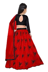 Nikudi Satin Lehenga Choli for Baby Girls Traditional Embroidered Comfortable Stylish and available in Vibrant Colors Perfect for Festivals and Special Occasions-thumb1