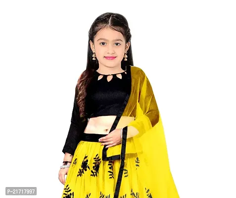 Nikudi Satin Lehenga Choli for Baby Girls Traditional Embroidered Comfortable Stylish and available in Vibrant Colors Perfect for Festivals and Special Occasions-thumb4