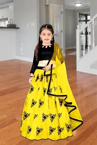 Nikudi Satin Lehenga Choli for Baby Girls Traditional Embroidered Comfortable Stylish and available in Vibrant Colors Perfect for Festivals and Special Occasions-thumb2