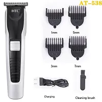 TRIMMER AT538 Electric Hair and beard trimmer for men Shaver Rechargeable Hair Machine adjustable for men Beard Hair Trimmer, Bal Katne Wala Machine, beard trimmer for men with 4 combs, Lubricant Oil-thumb3