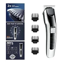 TRIMMER AT538 Electric Hair and beard trimmer for men Shaver Rechargeable Hair Machine adjustable for men Beard Hair Trimmer, Bal Katne Wala Machine, beard trimmer for men with 4 combs, Lubricant Oil-thumb1