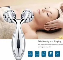 Manual 3D Massager Roller 360 Rotate fot V Shape Face, Eyes, Neck Full Body Shape for Skin Lifting Wrinkle Remover Facial Massager-thumb2