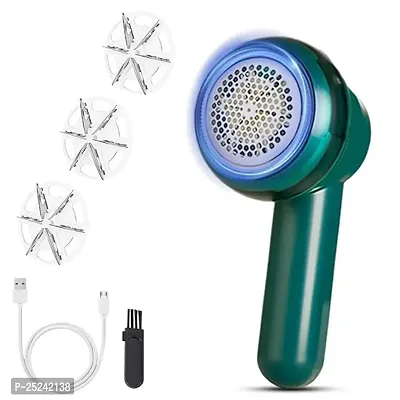 Rechargeable Electric Lint Remover, Portable Fabric Shavers for Clothes(GREEN)