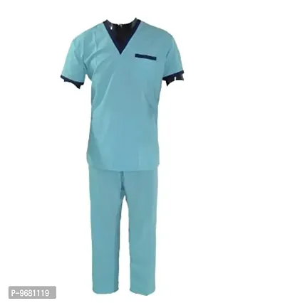 Unisex Kurta Pyjama For Doctors_Rblue-thumb0